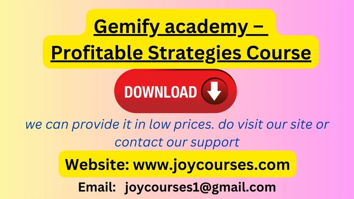 Gemify academy – Profitable Strategies Course