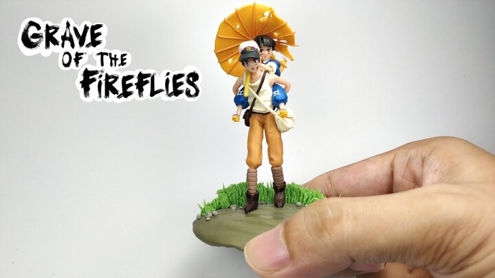 Grave of the Fireflies - Diorama - Polymer Clay Tutorial🏳️